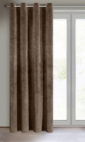 ZATEMŇOVACÍ ZÁVES NA KRÚŽKOCH RIA 140X250 CM HNEDÁ