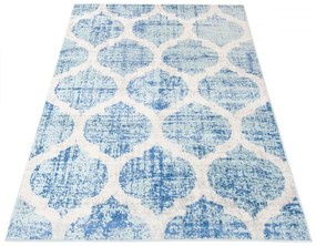 Kusový koberec Mriežka modrý 160x220cm