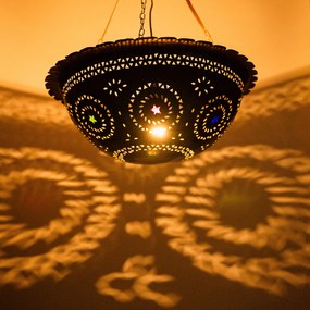 Orientálna závesná lampa Nihal 46cm