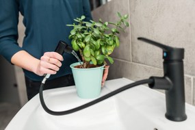 Kuchinox Fonte, umývadlová batéria s výsuvnou spŕškou, čierna matná, LAV-BQT_729D