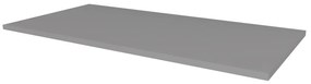 Mereo, Mereo Kúpeľňová doska na skrinku 141 cm, Multidecor, Šedá supermat, MER-CN799D141SEDA