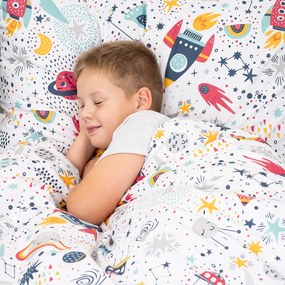 4Home Detské bavlnené obliečky Cosmic Adventure, 140 x 200 cm, 70 x 90 cm