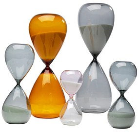 Hourglass Timer dekorácia žltá 36 cm