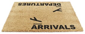 Rohožka z kokosového vlákna 40x60 cm Arrivals and Departures – Artsy Doormats