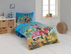 Ložní povlečení Krtek v autě Bavlna deluxe povlak 40/40