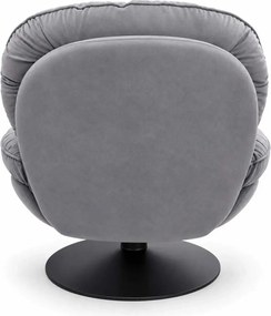 LuxuryForm DESIGN Relaxačné otočné kreslo LUNA - sivé