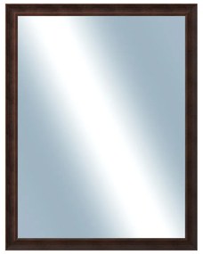 DANTIK - Zrkadlo v rámu, rozmer s rámom 70x90 cm z lišty KOSTELNÍ malá hnedá (3165)