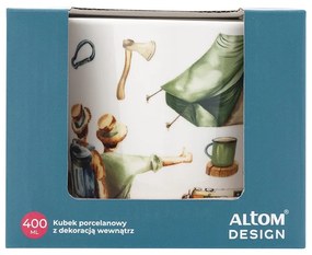 Altom Porcelánový hrnček Cestovateľ v darčekovom balení, 400 ml