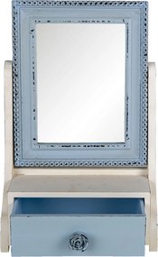 Stolný kozmetické zrkadlo sa šuplíčku Jessi - 25*14*38 cm