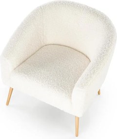 Relaxačné kreslo Goldie 2 (krémová + prírodná). Vlastná spoľahlivá doprava až k Vám domov. 1039476
