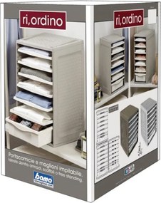 BAMA Úložný box na oblečenie ORDINO, šedohnedý