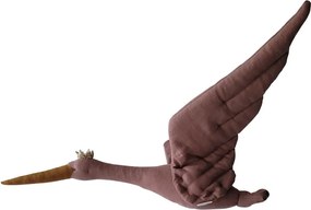 Dekorácia do detskej izby bocian - ružový