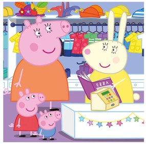 Dino puzzle Prasiatko Peppa: Veselé popoludnie 3x55d