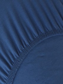 Jersey plachta do postieľky Classic 70 x 140 cm – tmavo modrá