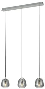 Eglo 39667 - Luster na lanku ALBARINO 3xE27/40W/230V dymová