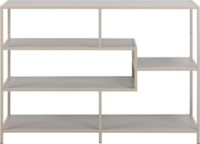 Knižnica Seaford 114 cm sivá