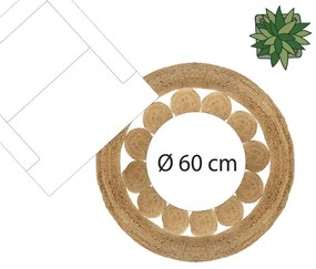 Koberec Lace, (fi) 120 cm, béžová