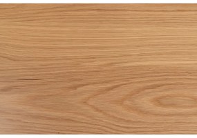 Čierno-prírodný okrúhly jedálenský stôl s doskou v dubovom dekore ø 120 cm Soli – Actona