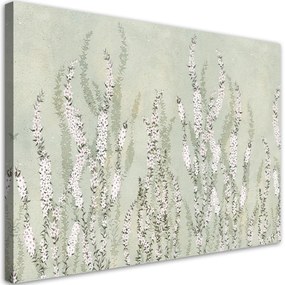 Obraz na plátně, Malé květiny na pozadí zdi - 90x60 cm