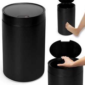 Bezdotykový odpadkový kôš JUNK čierny