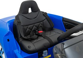 Ramiz BMW i4 Detské autíčko na batérie modré + pomalý štart + EVA + ekokoža + LED audio + diaľkové ovládanie