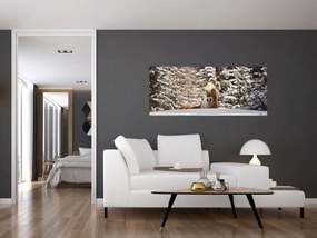 Obraz - Kôň v zimnej krajine (120x50 cm)