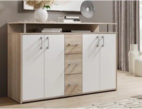 Komoda Drift, dub sonoma/biela%