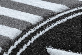 Koberec PETIT STAR HVIEZDA kruh sivý