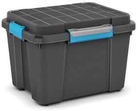 Úložný box z recyklovaného plastu s vekom, Scuba M - 43 l, 34x49,5x39 cm