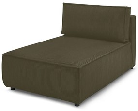 Svetlozelený menčestrový modul pohovky (variabilný) Nihad modular – Bobochic Paris