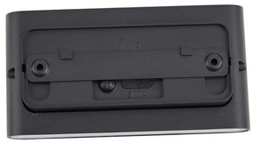 Nástenné svietidlo čierne magnetické vrátane LED nabíjateľné - Batt