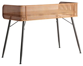 Pracovný stôl trikane 124 x 62 cm hnedý MUZZA