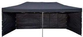 Výškově nastavitelný zahradní párty stan Epresso 3x6 m černý