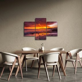 Obraz západu slnka pri mori (90x60 cm)