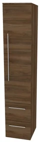 Mereo, Mereo Bino, kúpeľňová skrinka vysoká 163 cm, pravá, Multidecor, Orech Pacifik tabákový, MER-CN698OPT2