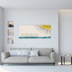 Obraz - Abstraktná maľba pláže N⁰1 (120x50 cm)