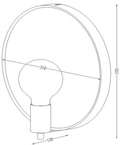 Lucide 36213/31/30 - Nástenné svietidlo so zrkadlom REFLEX 1xE27/25W/230V čierna