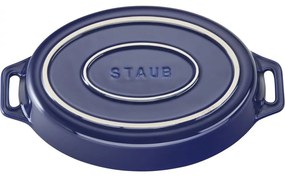 Keramická zapekacia miska Staub oválna 17 cm/0,4 l tmavomodrá, 40511-154