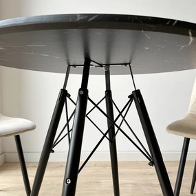 Jedálenský stôl PARIS čierny
