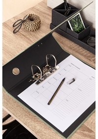 Zelený kartónový organizér na dokumenty Archie Canvas Paper Laminate – Bigso