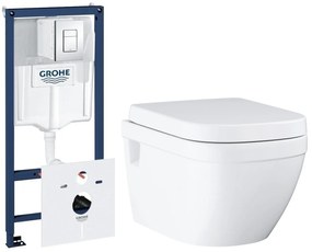 Set podomietková konštrukcia Grohe Rapid SL 38827000, WC misa Grohe Euro Ceramic 39538000, 39331001