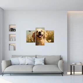 Obraz - Šťastný psík (90x60 cm)