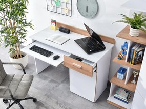 Nábytok do študentskej izby Clerigo 03 (biela). Akcia -20%. Vlastná spoľahlivá doprava až k Vám domov. 1137299