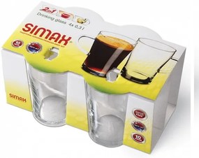 Simax Sklenené hrnčeky ORION 300 ml, 4 ks