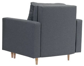 Rozkladacie kreslo/pohovka KENO 1 Tmavo Šedá