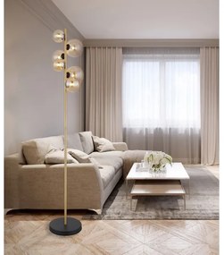 Globo 56135-6S - LED Stojacia lampa RIHA 6xG9/3W/230V mosadz