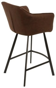 Dizajnová barová stolička Giuliana, antik hnedá