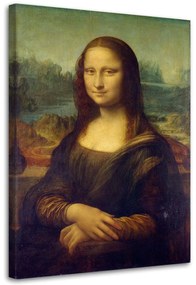 Obraz na plátně REPRODUKCE Mona Lisa - Da Vinci, - 80x120 cm