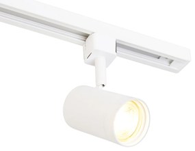Moderný koľajnicový systém s 6 bielymi bodovými svetlami 1-fázový 200 cm - Iconic Jeana