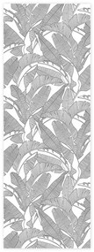DEKORNIK Classic Big Palm Leaves B&W - Tapeta